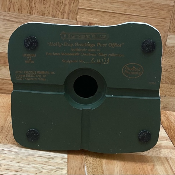 2001 Hawthorne Village Precious Moments HOLLY DAY GREETINGS POST OFFICE Lighted - Picture 16 of 16